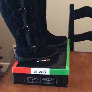 Black Boots/ Faux Suede